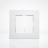 Plaque de finition métal alu 1 poste 84x87x10mm