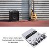 Басовый бридж Luocute для 18-мм сборки седел из цинкового сплава Rickenbacker, 4-струнный, регулируемый, хромированный