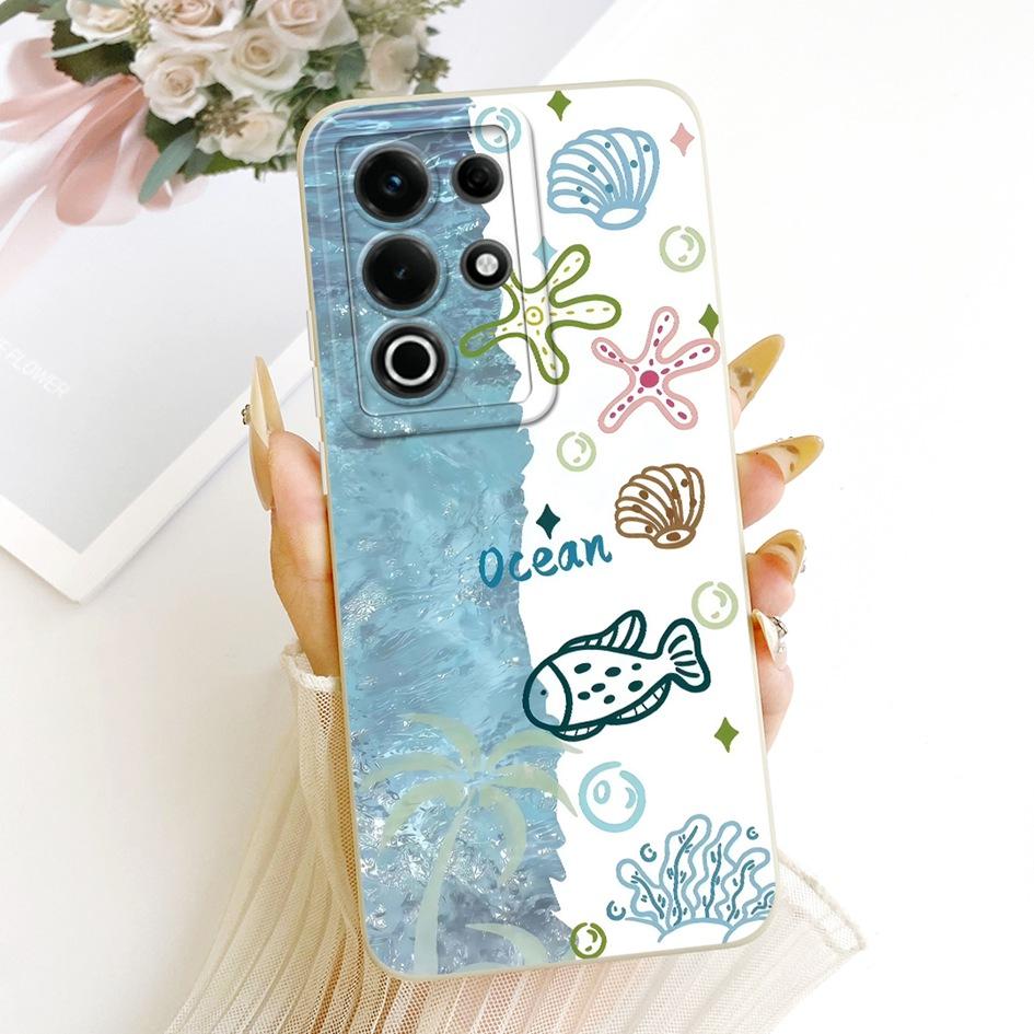 For Itel S25 Ultra Case S686LN Fashion Flower Painted Cover Soft Silicone Funda For Itel S25 S685LN Bumper ItelS25 S25Ultra Etui