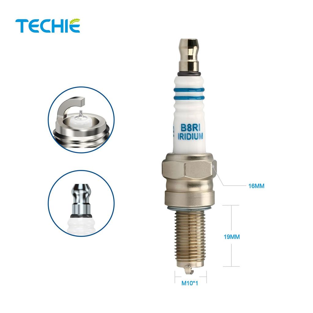 Свеча зажигания TECHIE T-B8RI Iridium для NGK CR8EIX DENSO IU24
