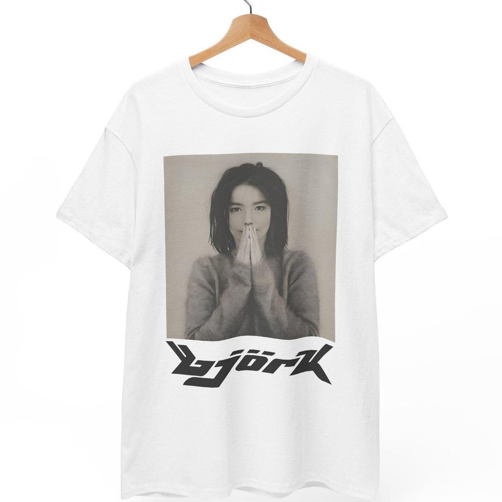 Björk T-Shirt, Debut Album Cover Tee, Vintage 90s Art Pop Shirt, Bjork Logo Graphic Top, Unisex Heavy Cotton Retro Music Fan Gift, S to 5XL