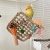 Parrot Toy Bird Cage Toy Hangable Perch Colorful Tearing Toy Birdcages Accessories Budgies Standing Macaws Chewing Toy