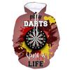 3D Printed Dart Board Hoodies Men Autumn Long Sleeved Hoodie Casual Oversized Cool Pullovers Unisex Streetwear Sweatshirts