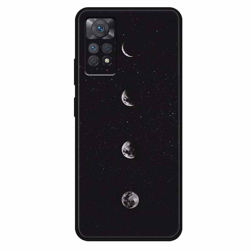 Чехол For Xiaomi Redmi Note 11 Pro 5G Чехол Крутой Космос Мягкий Силикон ТПУ Чехлы Для Xiaomi Redmi Note 11Pro 5G Волк Защитный Корпус