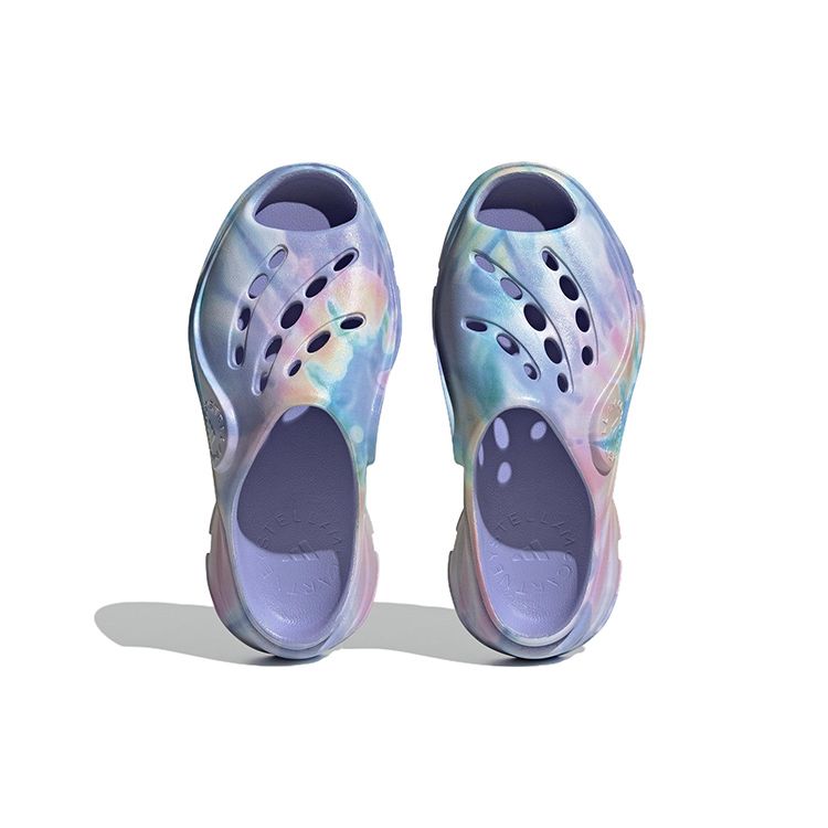 Stella McCartney X Adidas SMC Сандалии-слайды на толстой подошве, универсальные, нескользящие, женские, фиолетово-розовые, HP6713