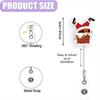 Cute Santa Badge Reel - 2D Scalable Christmas ID Clip, a Perfect Gift for Nurses and Friends.
