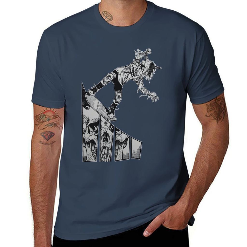 cotton shirt men brand 100% t shirts t Pushead Fearless with T-Shirt luxury prints