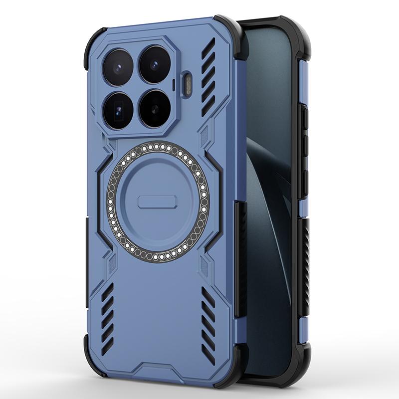 KEYSION Полый чехол с рассеиванием тепла для Xiaomi 17T Pro 5G Силикон+ПК Магнитное охлаждение Ударопрочный чехол для телефона для Xiaomi 17T 5G