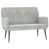 351414 vidaXL Bench Light Grey 108x79x79 Cm Velvet