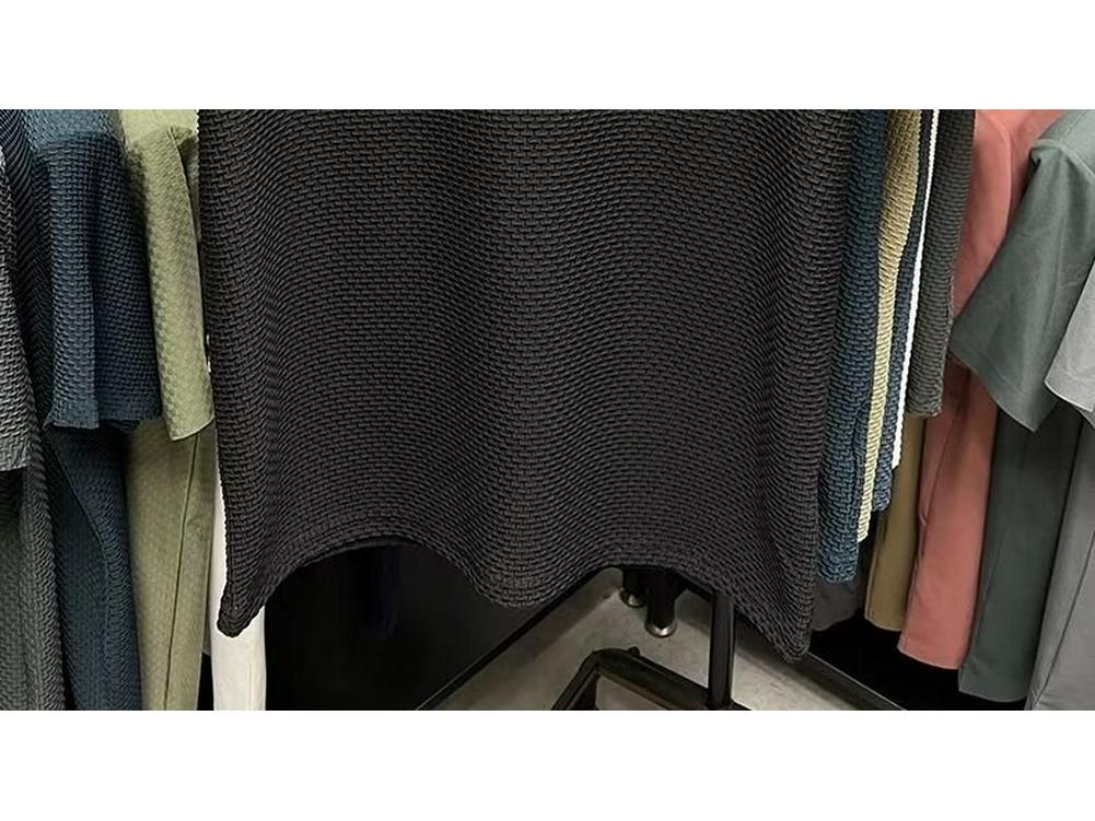 Футболка мужская Ice Silk Breathable Mesh с короткими рукавами 2024 года – ультратонкая, с круглым вырезом, летняя одежда