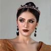 Французская Свадебная Корона Головной Убор Сплав Стразы Корона Аксессуары для Свадебного Платья и Вечернего Наряда Маленькие Украшения-Обручи