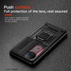 KEYSION Shockproof Armor Phone Case for VIVO V50 5G Slide Camera Lens Protection Ring Stand Phone Back Cover for VIVO V50 5G