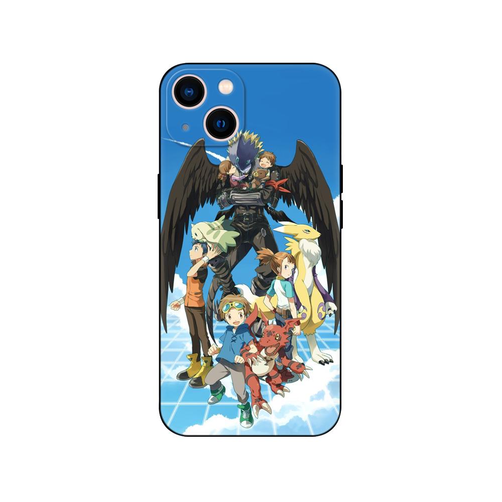 Black Tpu Case For Samsung Galaxy M53 M13 M62 A12 A22 A32 A42 A52 A72 4g 5g A20S Back Cover Digimon Dinosaur Anime
