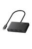 Хаб Anker с поддержкой 100 Вт USB PD и портом данных 10 Гбит/с, совместимый с MacBook, iPhone, Surface и другими устройствами USB-C (4-в-1, 10 Гбит/с) Высокоскоростная передача,