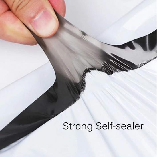 Unique Poly Mailers 6x25 Inch 20 Pack Envelopes Bag for Long Items,White Self Sealing Waterproof Mailing Shipping Bags