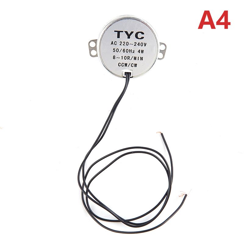 Стабильный синхронный двигатель Tyc-50, двигатель переменного тока 220–240 В, 50/60 Гц, крутящий момент 4 Вт, по часовой стрелке/по часовой стрелке