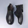 2025 осень и зима новые мужские ретро-обувь с большим носком из кожи мужская молодежная универсальная модная обувь повседневная кожаная обувь мужская 8801