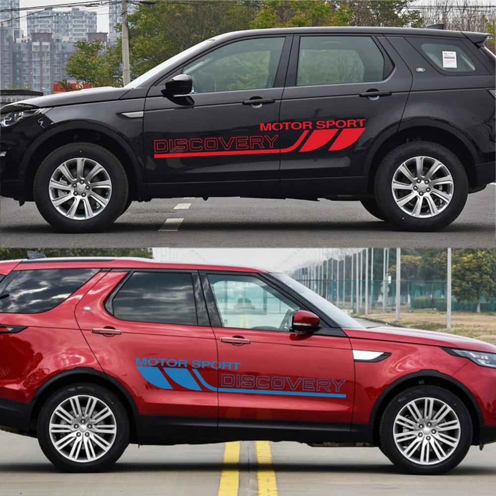 2 шт. наклейки на автомобиль, виниловая пленка, боковые наклейки на дверь для Land Rover Discovery 3, 2, 4, 1, 5, авто обертывания, декор кузова автомобиля