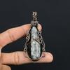Orthoceras Fossil Jewelry, 999 Copper Wire Wrapped Pendant Handmade Gemstone Jewelry, Gifts For Wedding Pendant
