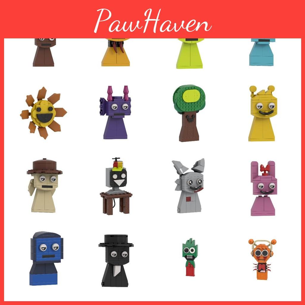 Building Sprunki Game Block Toys Model Cartoon Children Puzzle Figure Dolls