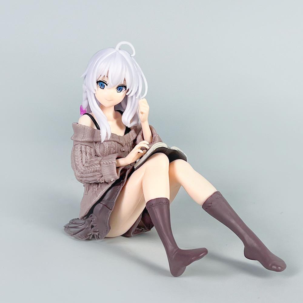 Elaina Reading Posture Anime Character Desktop Decoration For Decoration Room