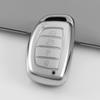 Чехол для ключа с 4 кнопками цвета Quicksand Silver для защиты интерьера корейского автомобиля Hyundai
