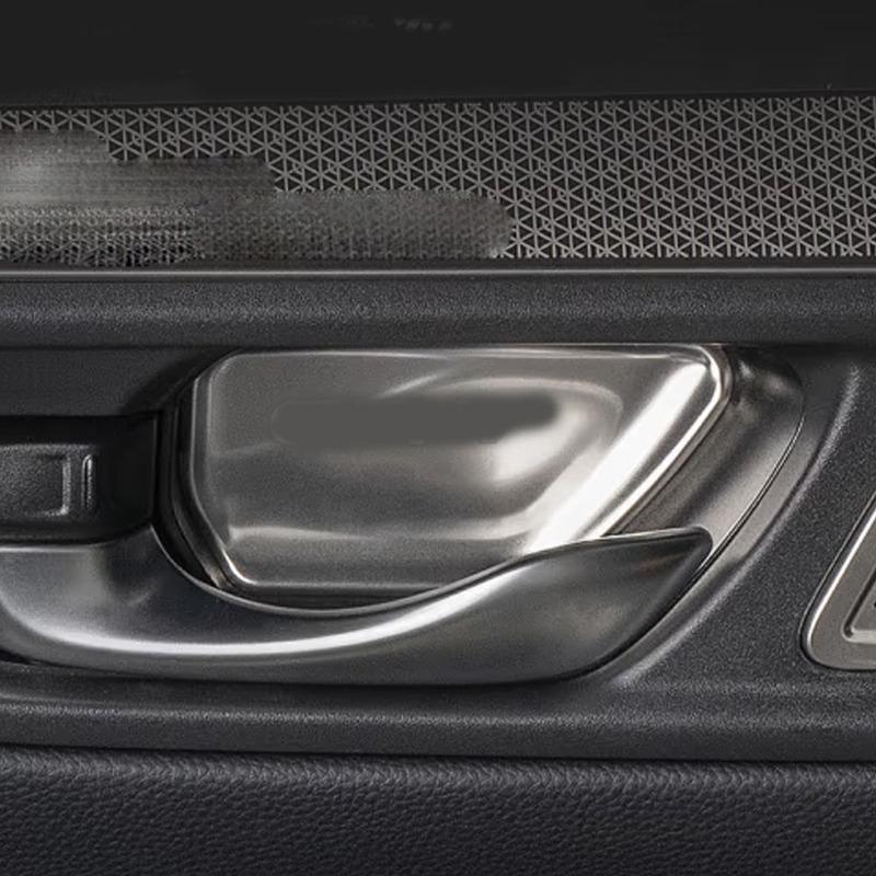 Stainless Steel Car Inner Door Bowl Sticker Trim Decoration Cover Armrest Handrail For Honda CRV CR-V 2024 Accessories