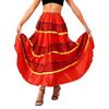 Womens Flamenco Dance Skirt Tiered Ruffles Wide Hemline Ballroom Dancing Skirt Carnival Stage Performance Costume