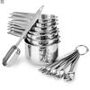 13 Pc Stainless Steel Measuring Spoons Teaspoon Measure Spoon with Scale Handle Seasoning Sugar Scoop Kitchen Gadget Sets
