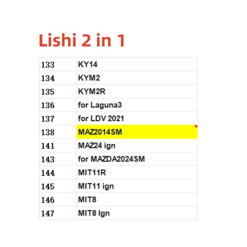 HU87 HU92 считыватель ключей HU71 HY15 HYN14R HY16 HY17 HY17 считыватель ключей HY20 HY20R HY22 HY30 HYN7R HYN11 зажигания Lishi 2 в 1 Декодер