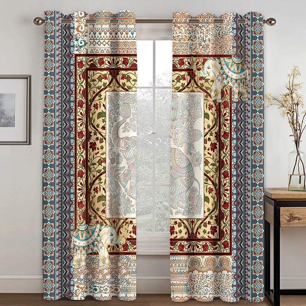 Luxury Doors Yellow Doorknob Ornamental Carved Free Shipping 2 Pieces Thick Curtains For Living Room Bedroom Window Drape Decor