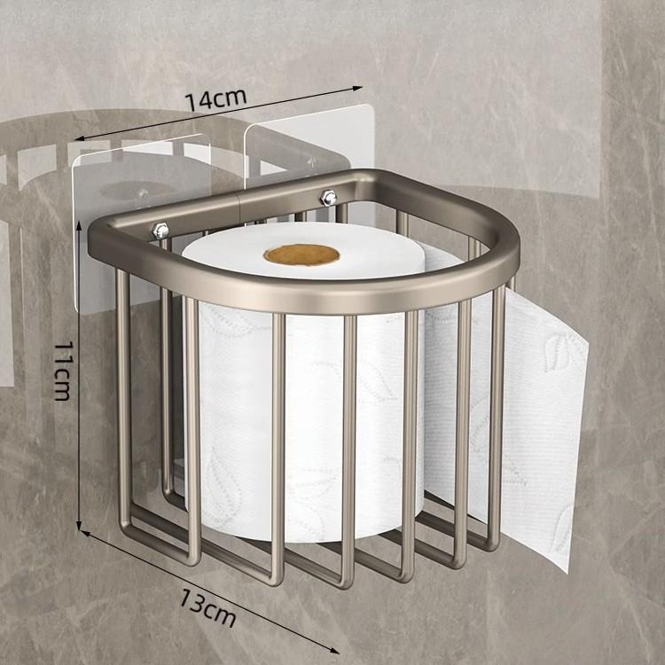 Wall Mounted No-Punch Bathroom Tissue Box