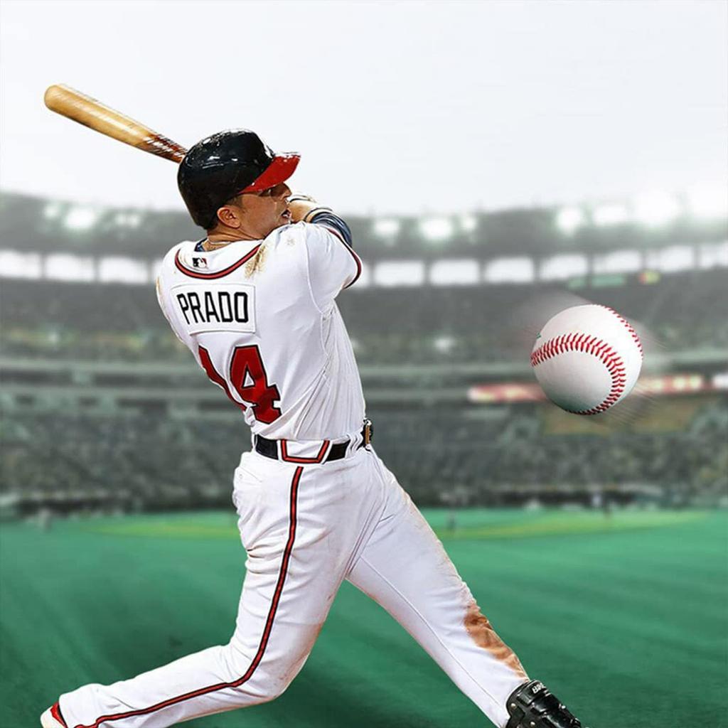 Набор из 2 бейсбольных мячей для ночного бейсбола Мягкие бейсбольные мячи для ночного бейсбола Официальный размер 9 Без батареек Светоотражающие мячи для среднего и высокого уровня Для бейсбола