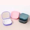Portable Braces Box With Mirror Mouthguard Case Travel Denture Storage Box