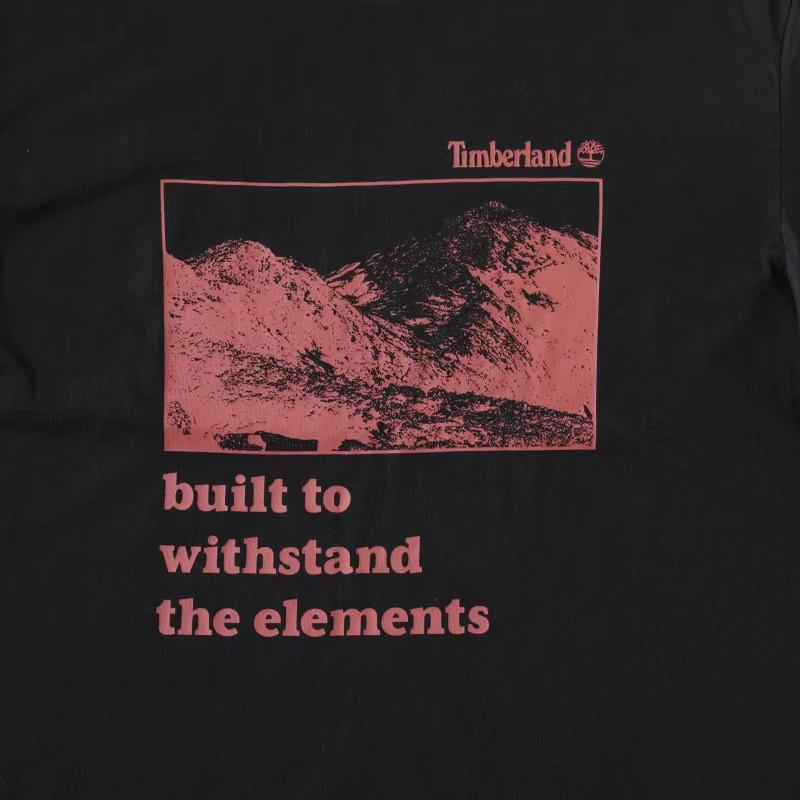 Timberland Lightweight Short Sleeve T-Shirt Unisex Tops Black A2KJ1001