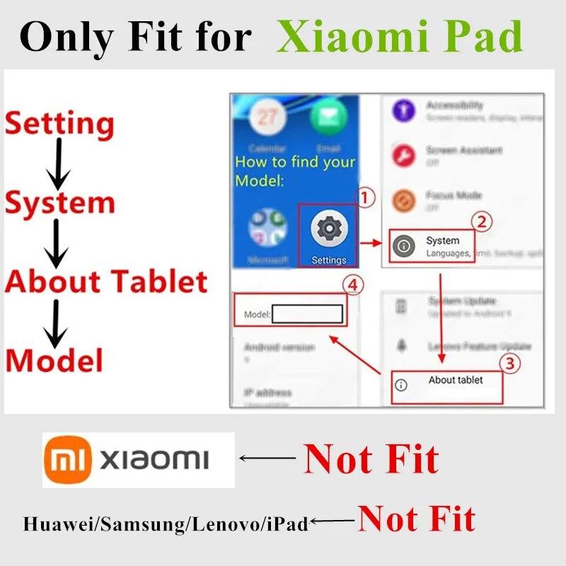 Чехол для Xiaomi Mi Pad 6 Pro 11 дюймов, прозрачный тройной держатель для карандашей, смарт-чехол для Funda Xiaomi Pad 6, чехол для Mi Pad 6 Pro 2023