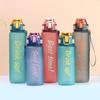 Portable Water Bottle with Carrying Handle,Outdoor Sports Mug,1000ML Travel Cup,Straight Drinking Mug, Drinkware