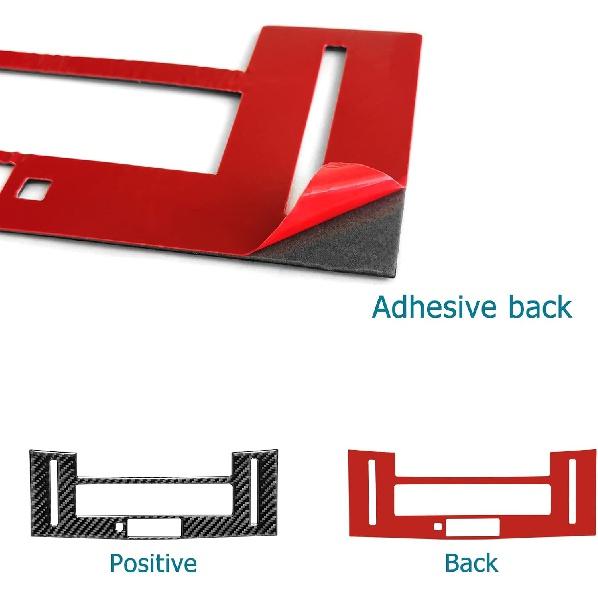 Compatible with Center Console Air Conditioning Button Panel Cover Sticker Carbon Fiber Interior Accessories for Lexus Is 2013 2014 2015 2016 2017