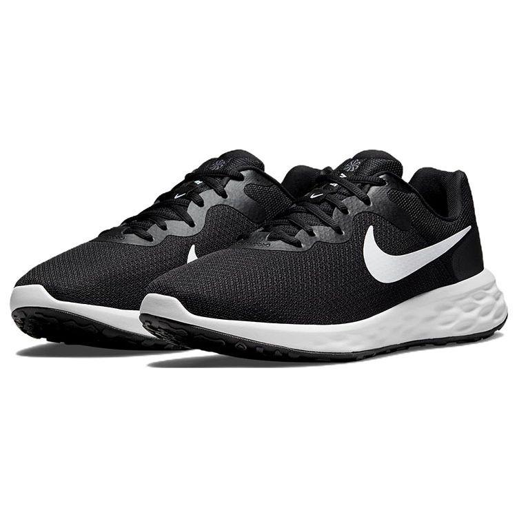 Nike Revolution 6 Extra Wide Черно-Белые Мужские Кроссовки Железно-Серые DD8475-003