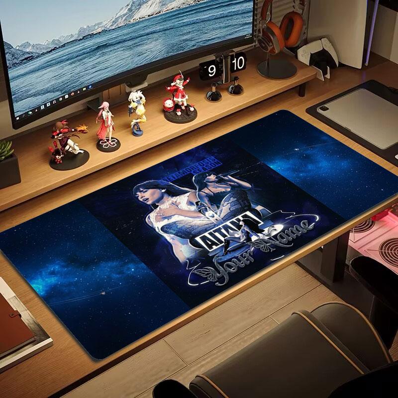Aitana Custom Name Large Size Mouse Pad Large Gaming Table Cushion Non-slip Laptop Tablet Big Mousepad XXL Mat Mini PC Playmat With Lock edge