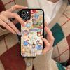 Милый Чехол для Телефона с Мишкой Паддингтоном Силиконовый PC+TPU Для Для iPhone 11 12 13 14 15 16 Plus Pro Max Чехол