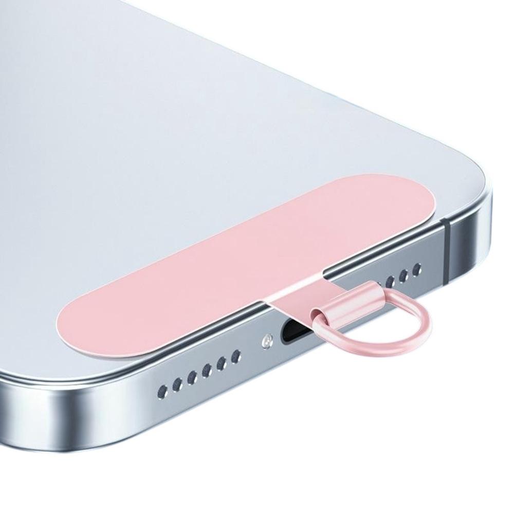 Stainless Steel Metal Phone Tether Tabs for Phone Cases Ultra Thin Universal Cellphone Lanyard Pad