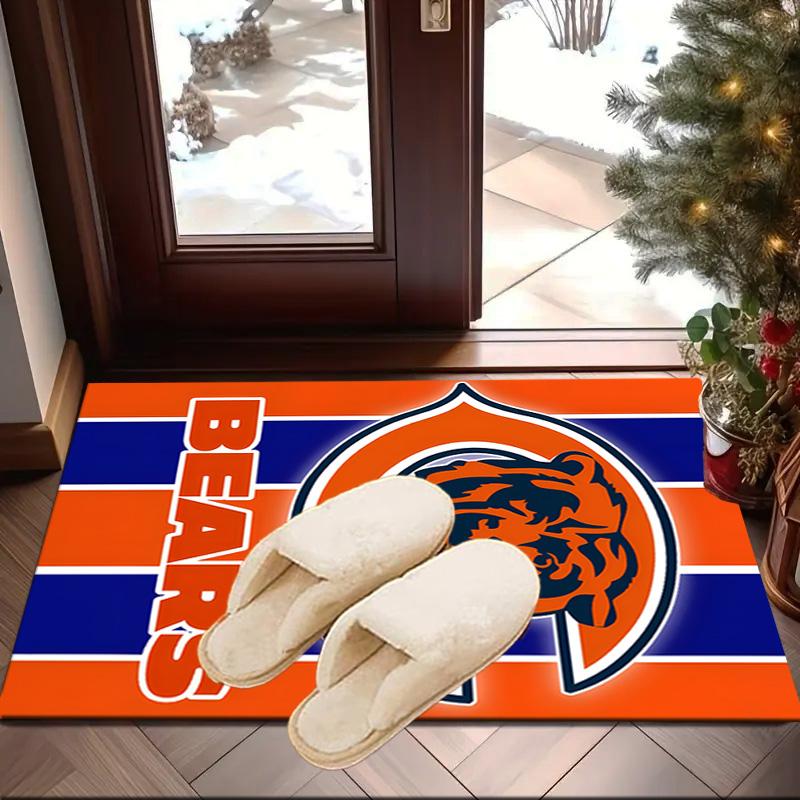 Chicago Bears Logo Area Rug for Office, Chair Rug, Decorative Carpet Livingroom Mat, Large Size Fan gifts Christmas gifts