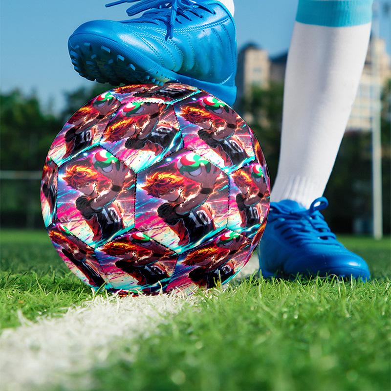 Haikyu Print Size 5 Soccer Ball, PU Wear Resistant Football for Match Training and Daily Practice, Birthday Gift for Soccer Fans