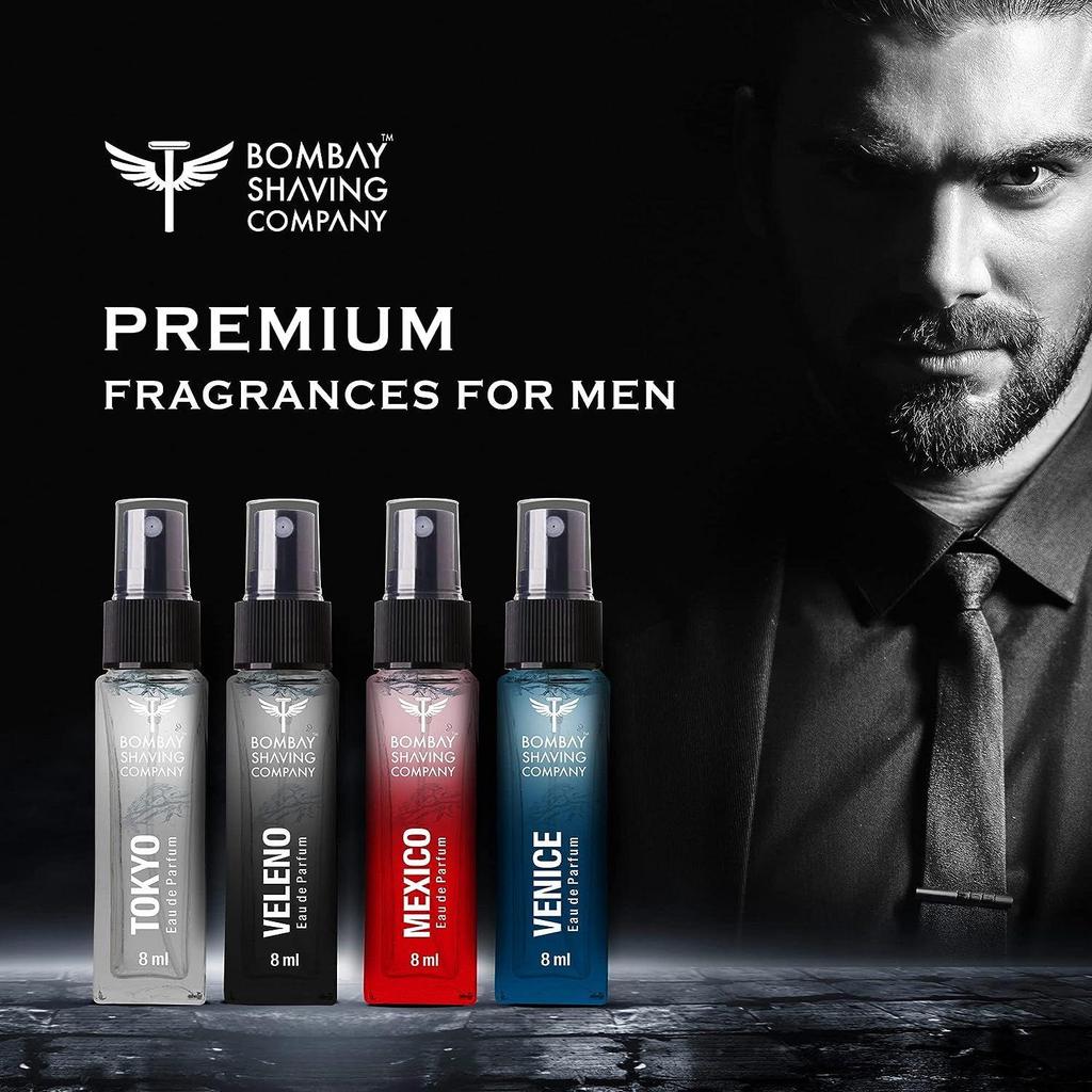 Bombay Shaving Company Perfume For Men | Premium Perfume Gift Set For Men - 8ml X 4 | Gift for Men