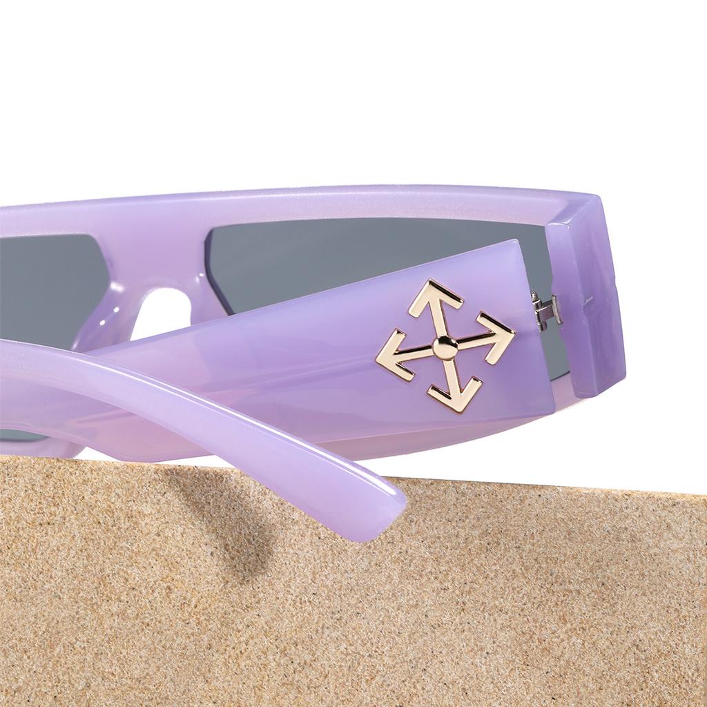 Квадратные очки Sweet Cool Future Wind Большие солнцезащитные очки Ins Женские заклепки Trend Персонализированные солнцезащитные очки для мужчин