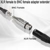 QIANRENON XLR To BNC Adapter - 3-Pin XLR Female To BNC Female Coaxial Analog Video Connector, Extended Conversion for RF, Audio, Camera, Microphone, M