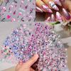 Embossed Manicure Sticker Rose Flower 5D Three-Dimensional Nail Decorative Piece Girl Nail Sticker