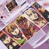 Забавный Аниме Jojo Bizarre Adventure Коврик для Мыши Шкаф Аксессуары для Клавиатуры Joseph Joestar Ноутбук Игровой Большой Коврик для Мыши с Замком по Краю