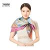 Sangbo City of Flowers Double-Sided Silk Scarf